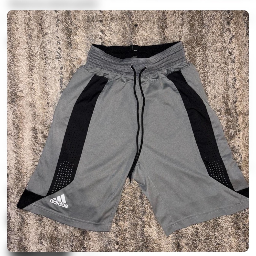 Adidas Black and Gray Basketball Shorts